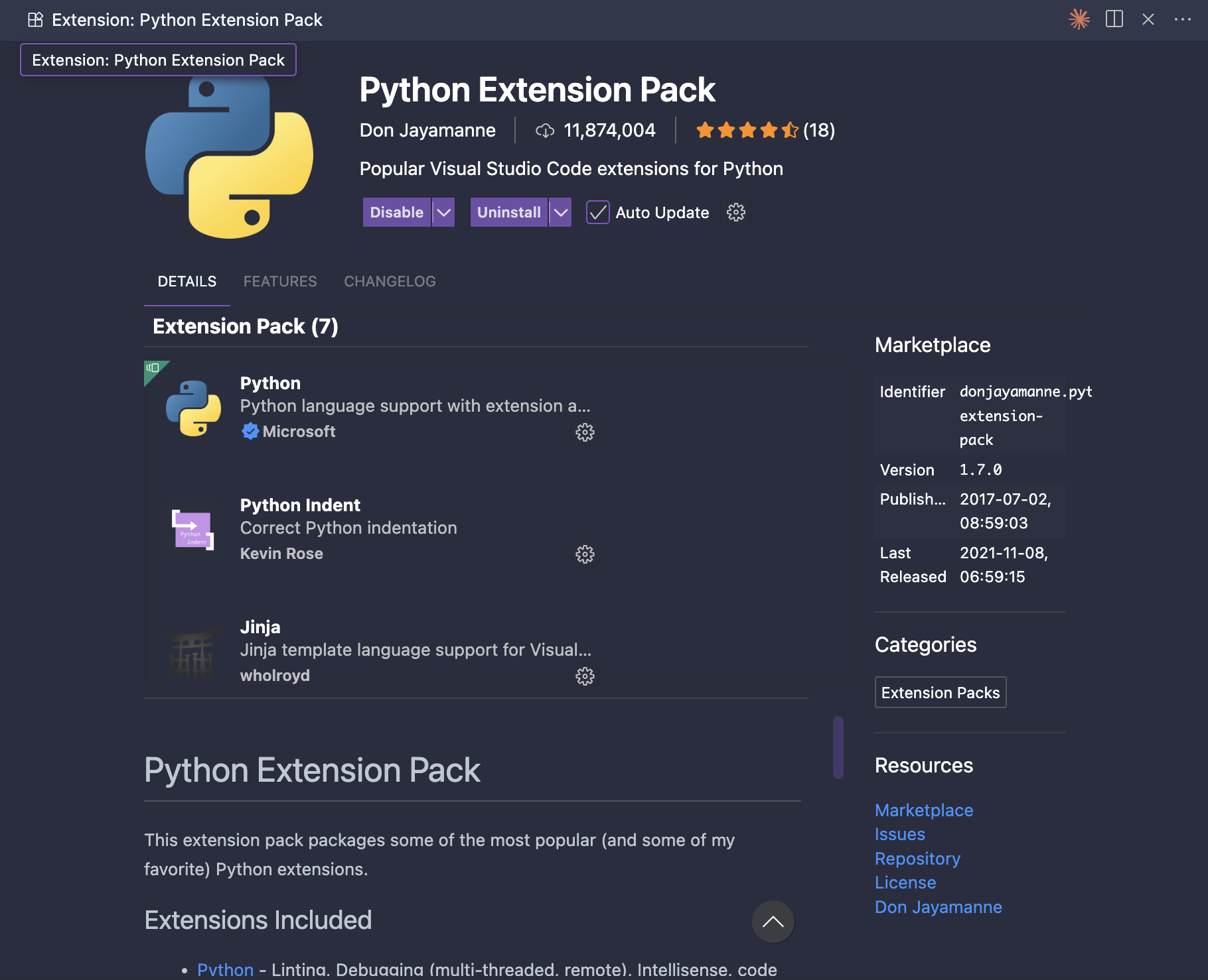 python extensions